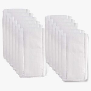 Fasour 6 Ply Cloth Diaper Burp Cloth,Washable Absorbent Cotton Diaper 6-Count